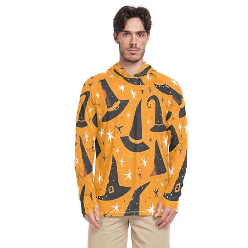 Robotic Owl Front View Mens Polyester Hoodie, Hiking Long Sleeve Shirt Men, Cooling Hoodie for Men - Main Image