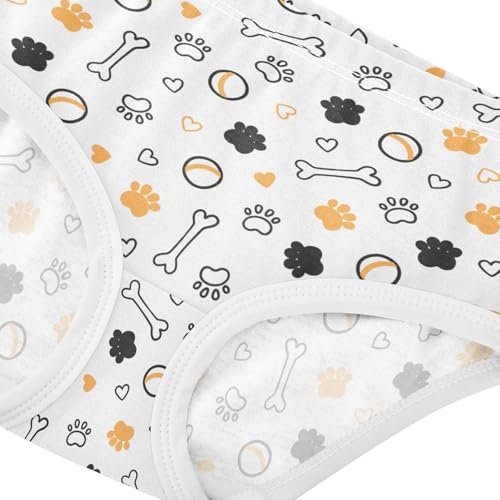 Girls' Underwear Paw Bone Cotton Stretch Comfort Toddler Panties4