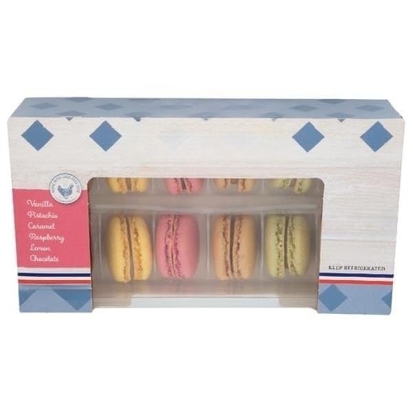 IMPORTED FROM FRANCE Assorted French Macarons – Gourmet Classic & Exotic Flavor Variety, Delicate Crispy Shell with Soft Creamy Filling, Premium French Style Dessert Cookies for Parties, Gifts & Special Occasions, Pack of 24, [ 11.2 OZ , 0.7 LB ]
