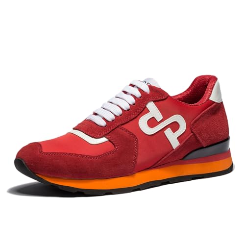 OPP Men's Fashion Sneakers Casual Lace-up Suede Leather Shoes Running Athletic Tennis Sports Gym