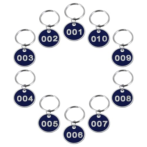 TOGEVAL �A���~���ԍ��t��ID�^�O 10�Z�b�g �L�[�^�O �L�[�����O�t�� �ۊǗp�ו��^�O �z�e����Ǝ�����������A�N�Z�T���[