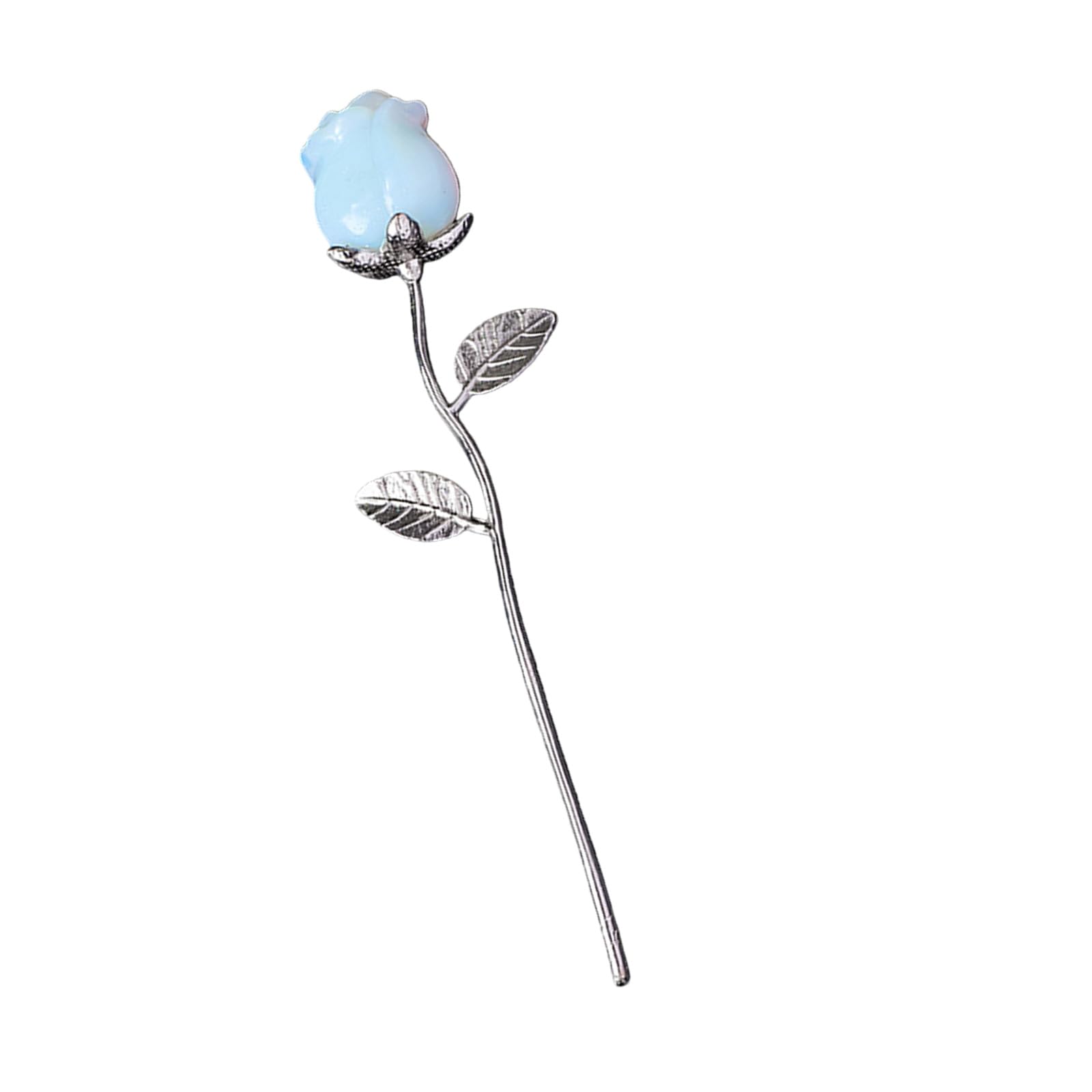 YWLUUOO Unique Crystal Carved Rose Artwork As Day Wedding or Birthday Symbolizing Love Crystal Rose