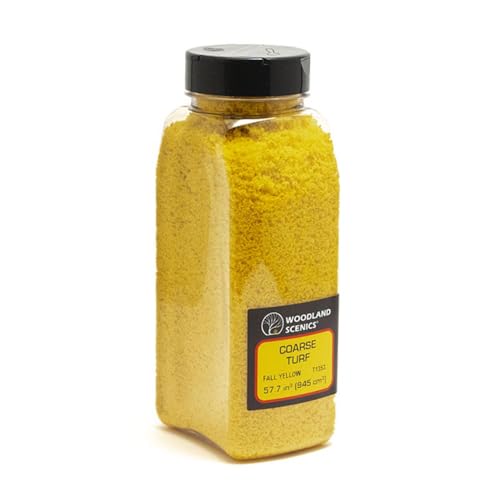 Woodland Scenics T1353 Turf Fine Coarse Fall Yellow 32 oz Train Scenery