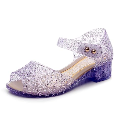 Jelly Sandals for Girls,Closed Toe Princess Costume Summer Dress Shoes Fisherman Gladiator Water Beach Flat Sandals for Toddler/Little Kid/Big Kid