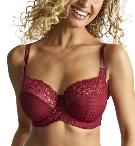 Image of Panache Women's Envy Underwire Balcony Stretch Lace Bra | Full Coverage, Supportive Lift & Comfort for Large Bust