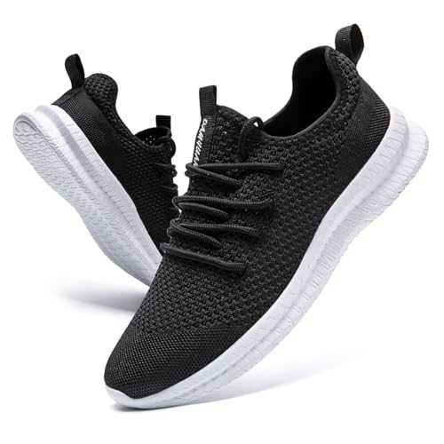 Image of DLWKIPV Mens Slip On Shoes Tennis Walking Gym Athletic Running Fashion Sneakers Workout Footwear Casual Sport Outdoors Breathable Knitted Mesh Lightweight