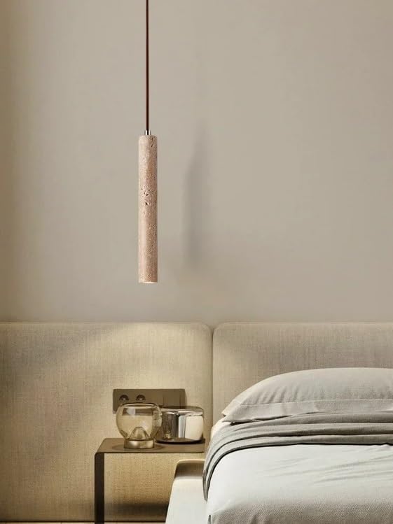 Lampe à suspension LED pour chambre et chevet | Créez un cocon moderne et minéral