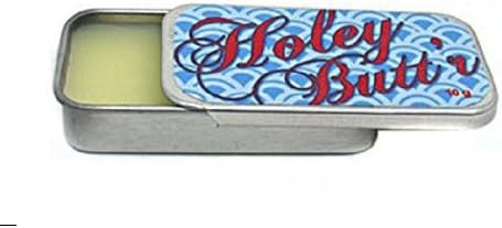 Holey Butt'r Vegan Ear Stretching Lobe Lotion Creme Aftercare - Plugs Tapers Tunnels - 10g - 6 cm x 3 cm Tin