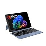 2-in-1 Laptop/Tablet (2026), Windows 11 PC with Detachable Keyboard, 1-Year Office 365, 10.1" FHD IPS Touchscreen, 8GB RAM 256GB SSD, 6500Y Processor, USB-C, 2 Stereo Speakers for Home Office Students