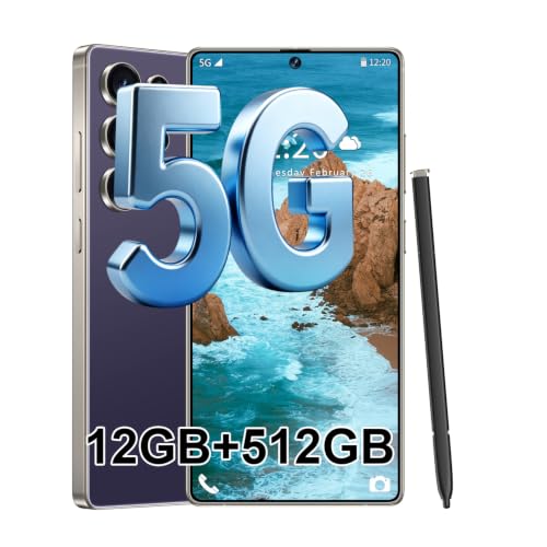 Image of S26 Ultra 5G Unlocked Smartphone,16GB+512GB Cell Phone for Android 15, 6.99 inch Unlocked Cell Phone, 7000mAh, 68MP+108MP Dual Camera /Dual SIM /Fingerprint Lock /Face (Light Purple)