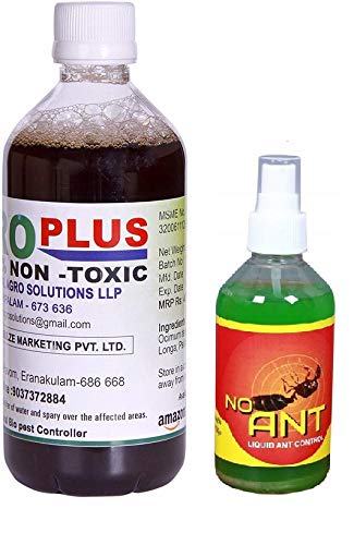 Agro Plus Non To x ic Fungicide and Pesticide for Plants 1Litre + Free No Ant Liquid Control 200Ml -Combo offer
