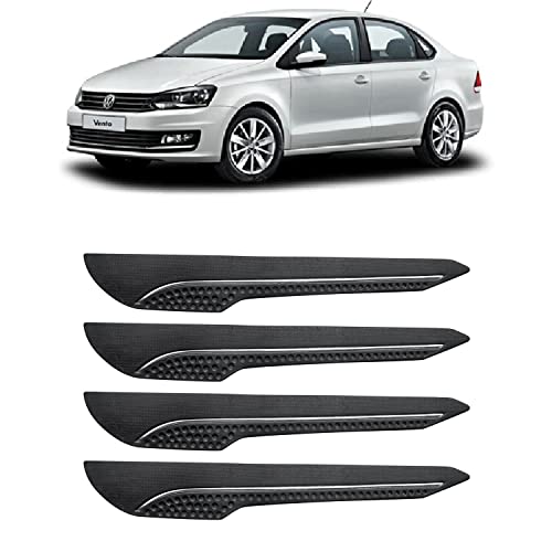Image of AOSIS-Car Bumper Protector /Bumper Guard for Vento with Single Chrome Stripe (4-Pcs)