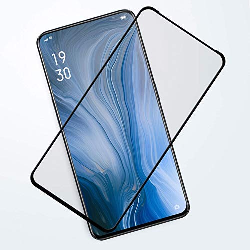 Image of Tempered Glass Screen Protector Compatible For Reno 5 Full Screen Coverage (Except Edge to Edge) and Free Complete Easy Installation kit