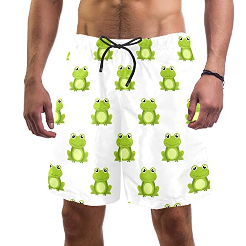 Short de plage à séchage rapide pour hommes par HadHfun style grenouilles