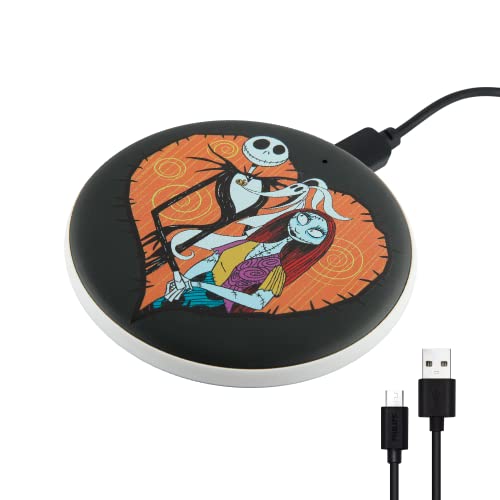 Disney The Nightmare Before Christmas Wireless Charging Station Pad for iPhone/Andriod/More- Wireless Charging Pad- Wireless Cell Phone Charger Up to 10W Qi Wireless Charger (No Adapter Included)
