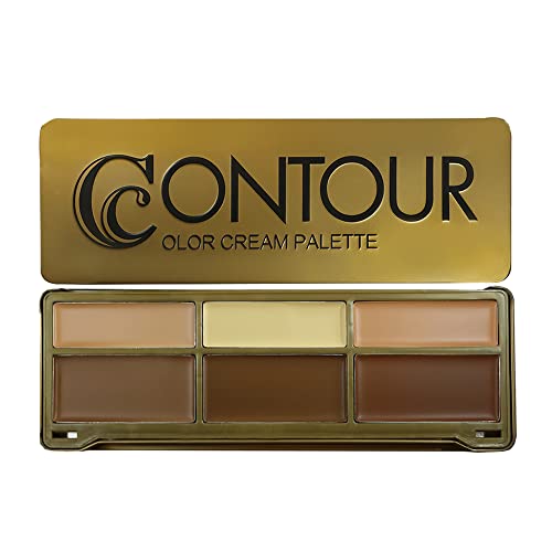 Ccolor Cosmetics - Contour Cream Palette, Easy-To-Blend, Full-Coverage, Highlighting Contour Palette, Professionally Formulated Contouring & Concealer Palette, Paraben & Cruelty-Free Makeup Palette #TOP5