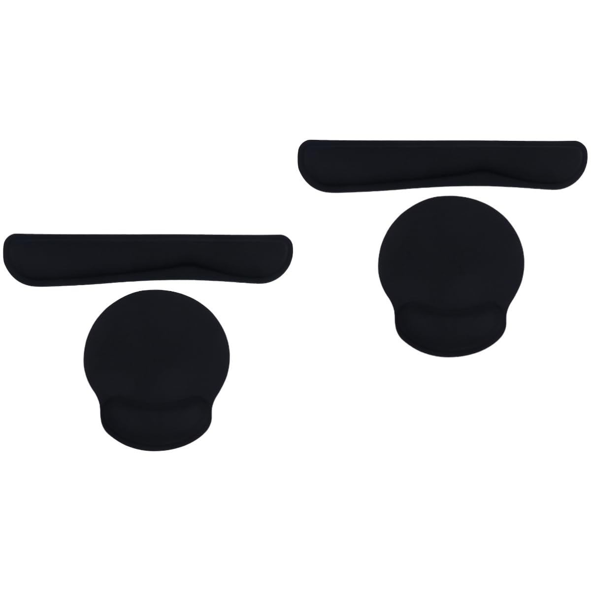 LALAFINA 2sätze Ergonomisches Teiliges Set Aus Memory Handgelenkauflage Und Mauspad Komfortable Unterstützung Für Tastatur Und Für Büro Und Gaming Schwarz