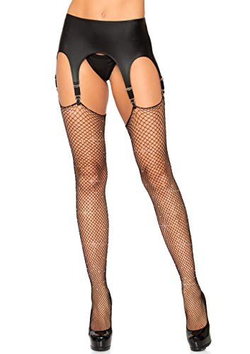 Image of Leg Avenue Women's Unfinished Top Industrial Fishnet Stockings