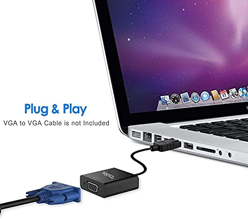 FENTICO DisplayPort (DP) to VGA Adapter, Gold-Plated Display Port to VGA Adapter (Male to Female) Compatible with Computer, Desktop, Laptop, PC,... - Image 5