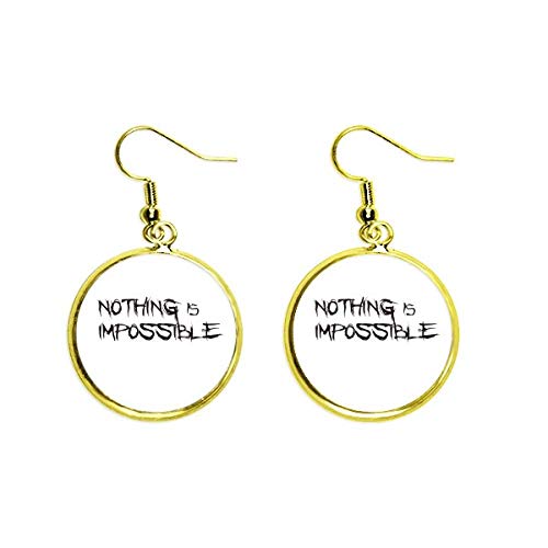Jewelry mujer Lema pendientes colgantes de gota para diario y eventos de noche