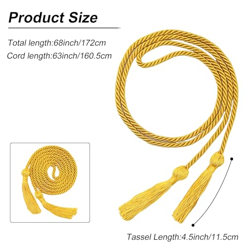 Image of GraduationMall Graduation Honor Cord 68 inch Gold