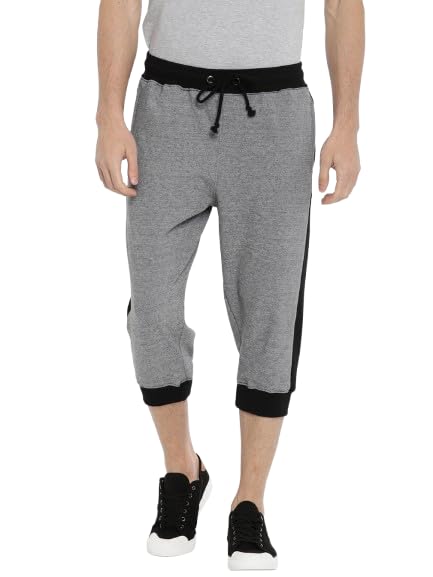 arise by beroe Men's Capri Jogger Pants, with Side Stripe, Drawstring Waist, Cotton Blend-picture-34