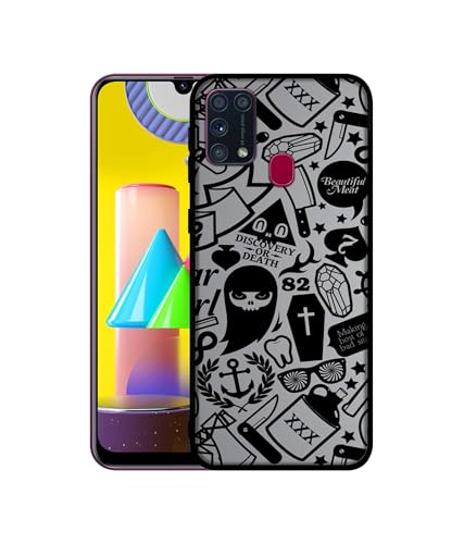 Image of Discover Or Death Design Premium 2D Printed Metal Back Case Cover for Samsung Galaxy M31 Prime / M31 / F41
