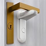 CHEEKY MONKEY® Door Lever Lock 2 Pack – Childproof No-Drill Baby & Pet Proof Door Lock, Adhesive Lever Handle Lock for Kids, Toddler, Bedroom, Kitchen & Bathroom Door Safety Lock