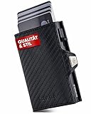 SF SCOFIELD Duality Slim Wallet mit Münzfach | Kartenetui Herren für 8 - 9 Karten | Geldbeutel Portemonnaie mit RFID Schutz | Wallets for Men | Kreditkartenetui
