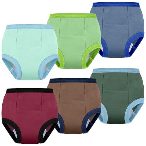 Image of BIG ELEPHANT Potty Training Underwear, 100% Cotton Absorbent Unisex Toddler Pee Pants for Boys Girls
