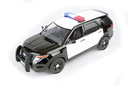 Modelo Diecast Policía Interceptor 2015 1:24 Negro/Blanco