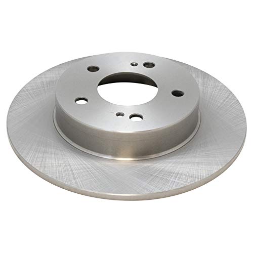 Image of TRQ Rear Brake Pad and Rotor Set Semi Metallic Solid Rotors Compatible with 1996-2001 Infiniti I30 1994-2001 Nissan Maxima