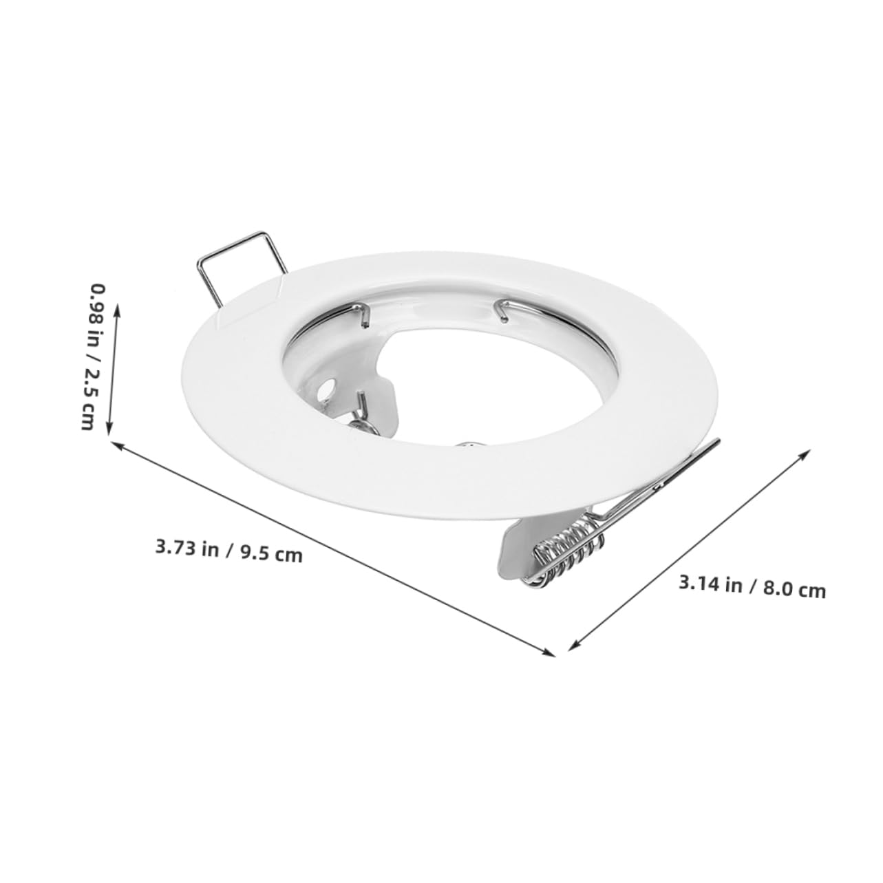 Veemoon 50mm Cutout Spotlight Housing Trim Ring Ceiling Light Cover Plate Fits Mr16 Easy Bulb Replacement