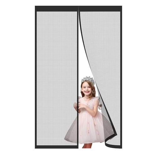 Fliegengitter für tür 190x80cm mit Magic Click | Moskitonetz individuell...