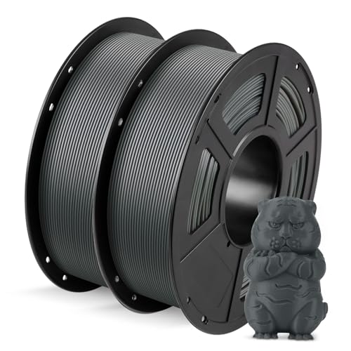 ANYCUBIC PLA Filament 1.75mm Grau 2KG, 3D Drucker Filament, Filament-3D-Druckmaterialien,...