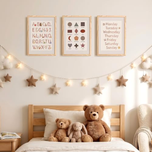 Image of upsimples 12x17 Picture Frame, Display Pictures 10x14 with Mat or 12x17 Without, Wall Hanging Photo Frame, Natural, 1 Pack
