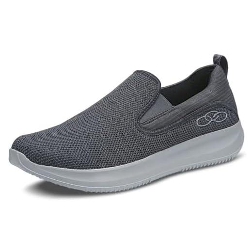 Tênis Masculino Olympikus Slip On Wellness 2/186 Cinza Tamanho:37;Cor:Cinza