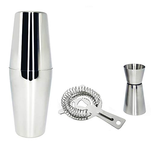 Bartender Professional Set de Coctelera Boston de 4 Piezas