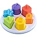 Fat Brain Toys Plugzy - Fine Motor Shape-Learning Sensory Toy, Babies & Toddlers