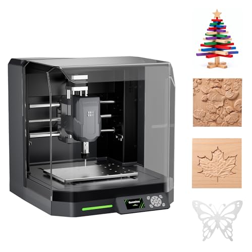 Genmitsu Cubiko CNC-Fräsmaschine, Werkzeugkalibrierung per Tastendruck, intelligente Höhenkartenmessung zum Fräsen