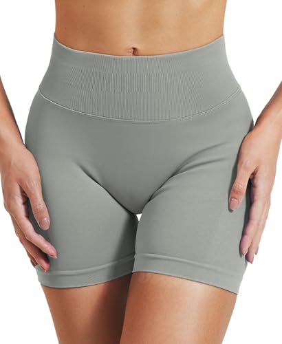 Image of VOYJOY Women Workout Impact Shorts 2.5 inch / 3.6 inch / 4.5 inch / 6 inch Scrunch Butt Booty | Tummy Control, High Waisted, Bike Short, Gentle Compression, for Women