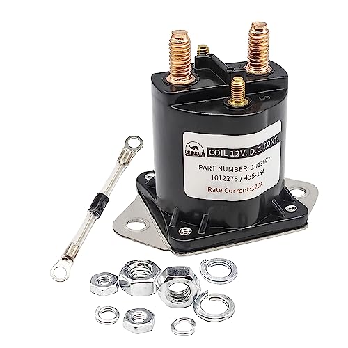 CLUBRALLY Golf Cart Gas Electrical LPL6003 12V New Solenoid Relay with Diode, Fits for Club Car Tempo 2018-Up and Club Car DS & Precedent 1984-Up, OEM#1013609,1014948