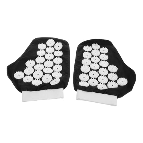 BESTYASH 1 Pair Yoga Massager Gloves Acupressure Spikes Hand Acupressure Mitts for Home Office Gym Manual Massage Tools