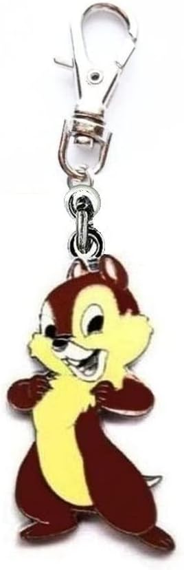 CHIP AND DALE CHIPMUNKS SQUIRREL JEWELRY CHARM FOR ZIPPER PULL PURSE WALLET BACKPACK HANDBAG OR PET DOG CAT COLLAR CHARM