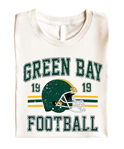 Vintage Green Bay 1919 Football Shirt for Men Women and Kids Distressed Green and Gold Tee