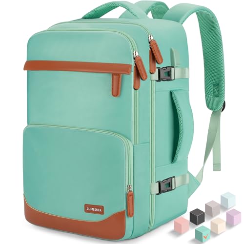 Image of 40L Travel Backpack, Flight Approved Carry On Laptop Backpack | Water-resistant, Personal Item Travel Bag, Fits 15.6 /17.3 inch Laptop, Hiking, Camping, Business, Commute, Men & Women