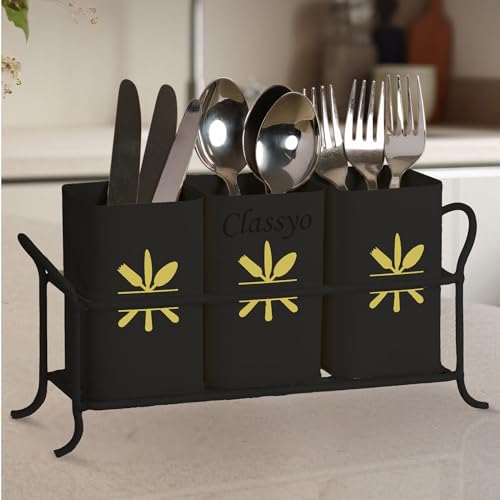 Metal Cutlery Holder For Dining Table | Cutlery Stand & Spoon Sta...