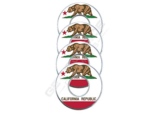 Get Outside Games 4 California Flag VVashers - Washer Toss Board Game Washers (4 VVashers)