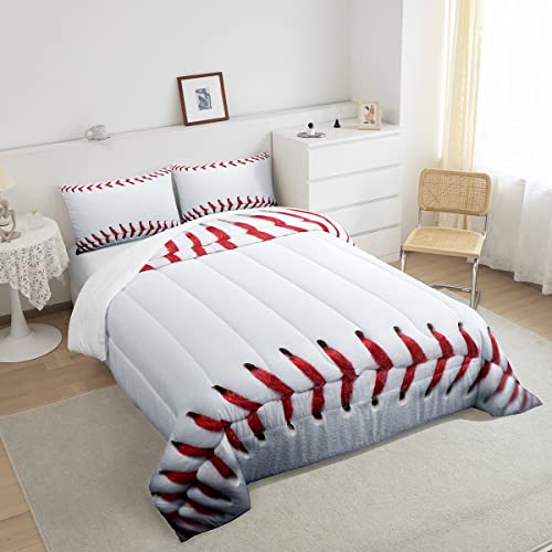Image of Feelyou Baseball Comforter Set Twin Size Bedding Set for Kids Teens