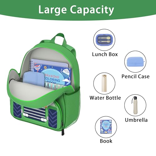 Image of Tractor Toddler Backpack for Little Kids Water Resistance Kindergarten Preschool Bags Children Schoolbag Cute 3D Animal Cartoon Backpacks Gifts for Baby Boys Girls